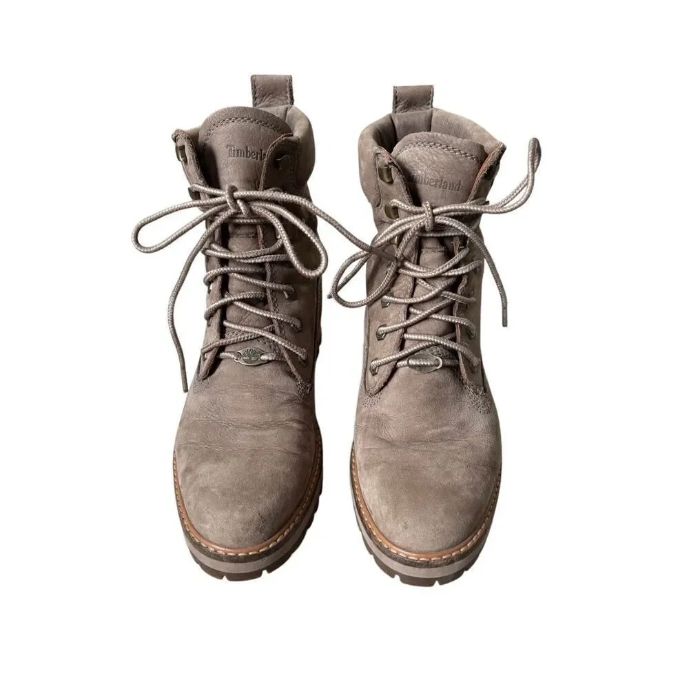 Timberland Women's‎ Courmayeur Valley Hiking Boots Taupe Nubuck Sz 9.5